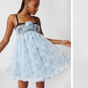 For Love and Lemons Nia lace mini dress